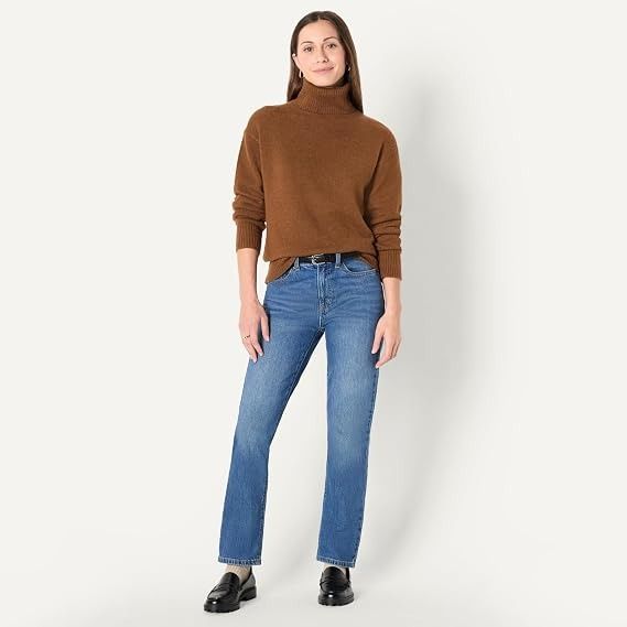 Brown Turtleneck Sweater image 3